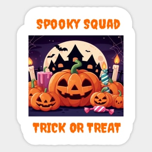 Spooky Squad Halloween Celebration Sticker